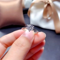 Round Diamond Ring & Oval Diamond Ring  - Free Size 