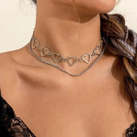 Heart Cut Chain Choker