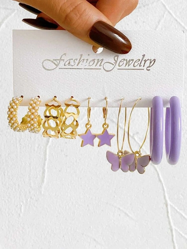 Lavender Earrings Set 