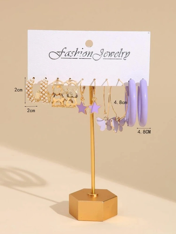 Lavender Earrings Set 