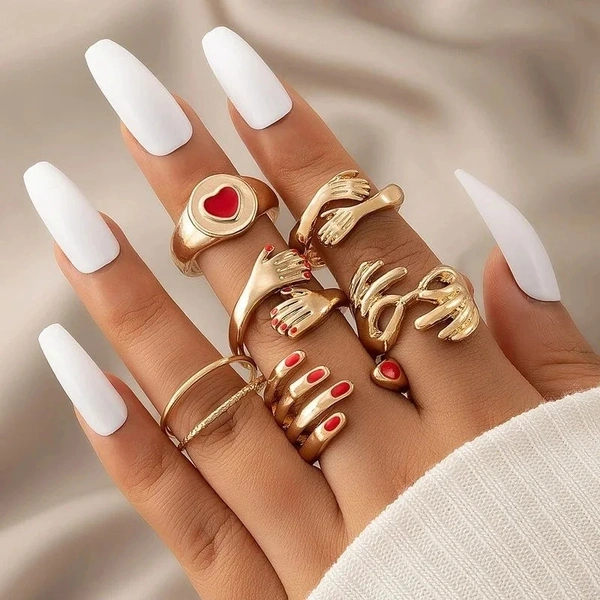 Hug Me Rings Set - Free Size