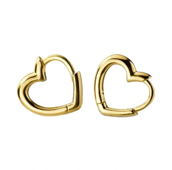Heart Hoop Earrings 
