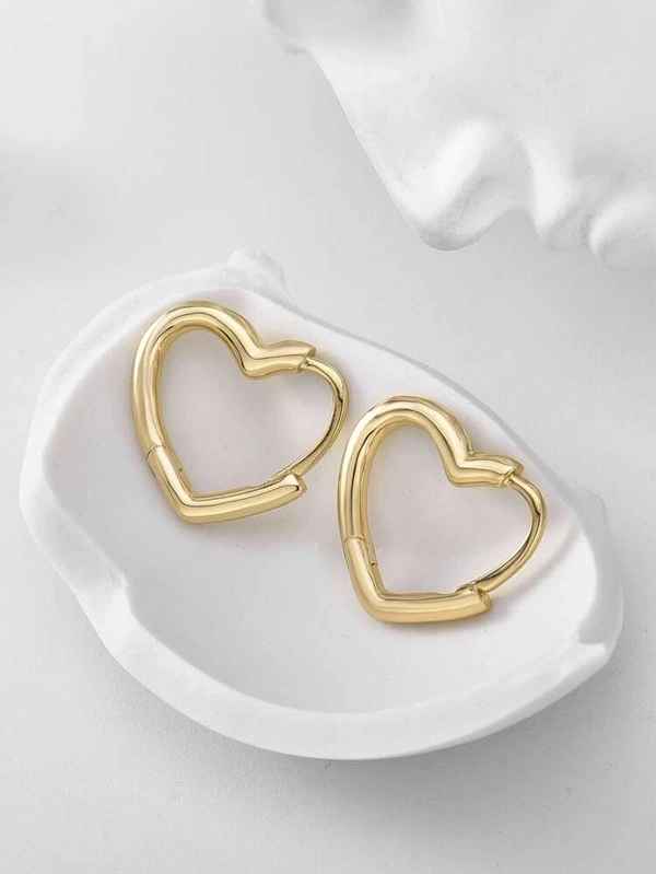 Heart Hoop Earrings 