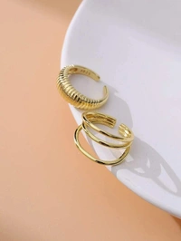 Hollow Out Cuff Ring 