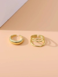 Hollow Out Cuff Ring 