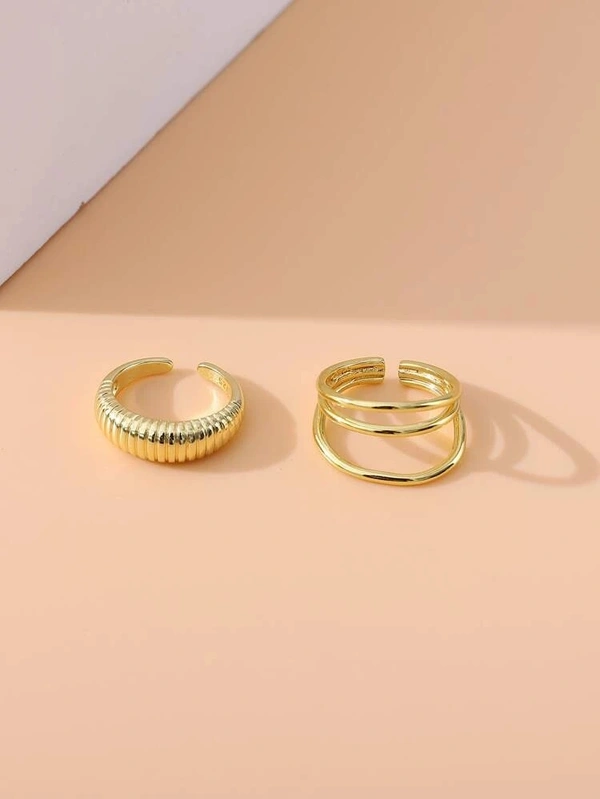 Hollow Out Cuff Ring 