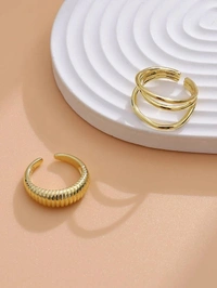 Hollow Out Cuff Ring 