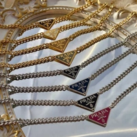 Triangle Necklace  - White