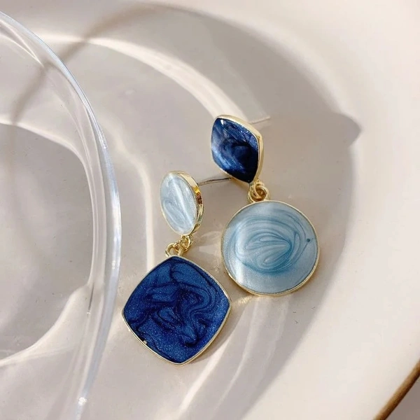 Marble Print Studs 