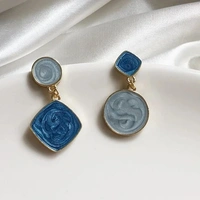 Marble Print Studs 