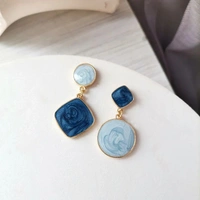 Marble Print Studs 