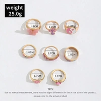 Butterfly Crystal Rings 
