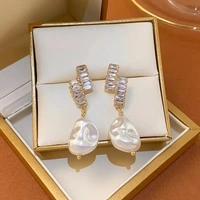  Pearl Dangle Earrings 