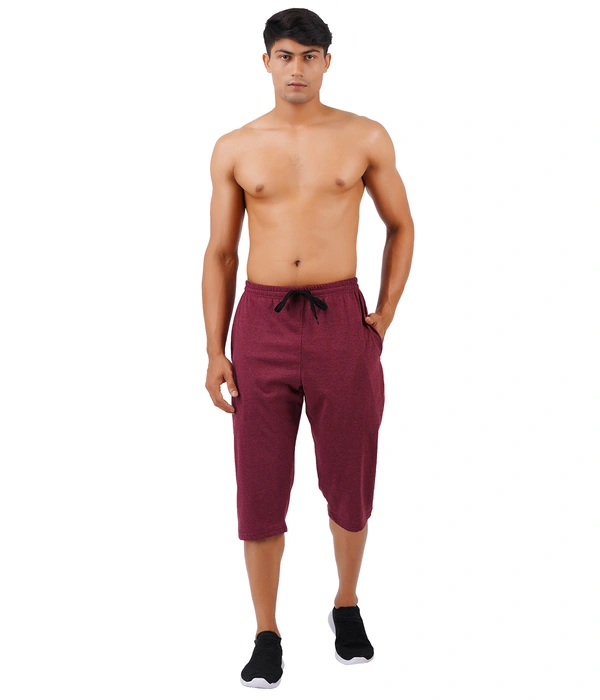 Trendy 3/4 for mens (3 piece  Brown Combo) - Free Size ( 32 to 40 inch hip), Brown
