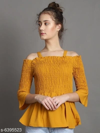 Women Crepe Top - L