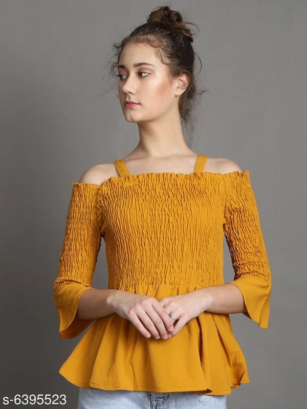 Women Crepe Top - L