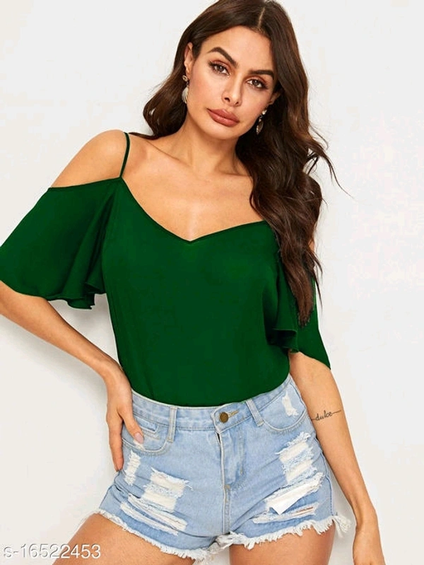 Women's Butterfly Sleeve Top - S