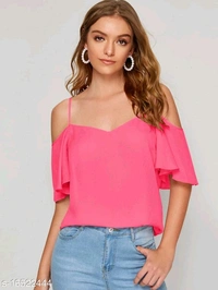 Women's Butterfly Sleeve Top - M