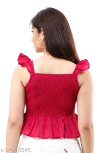 Sleeve Less Women Top - M