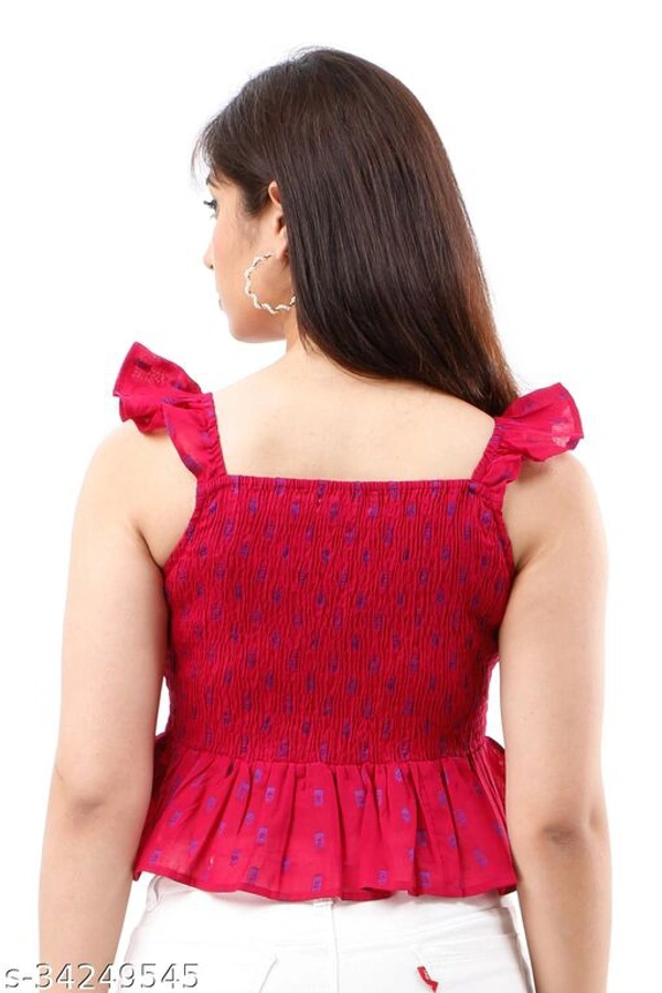 Sleeve Less Women Top - M