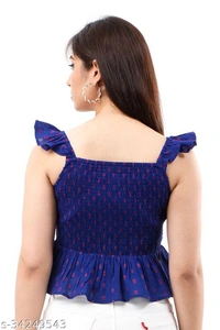 Sleeve Less Women Top - L