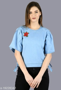 Denim Women Top - L