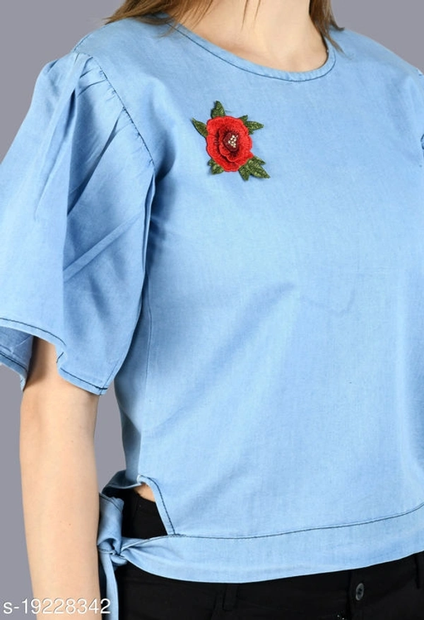Denim Women Top - L