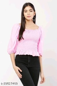 Comfy Women Tops - L, light pink