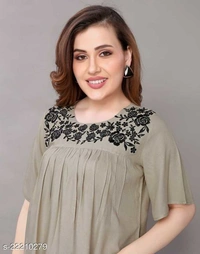 Rayon Women Tops - XS