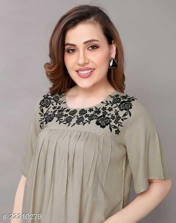 Rayon Women Tops - M
