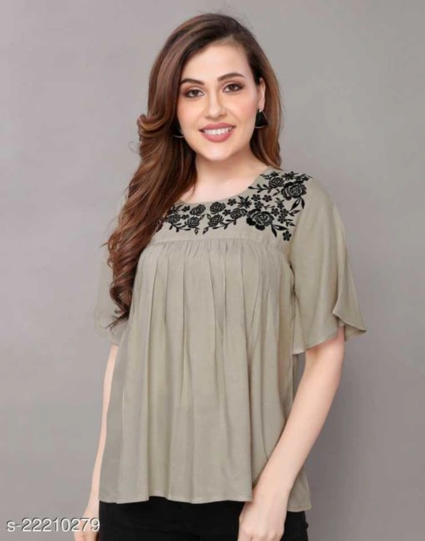 Rayon Women Tops - M