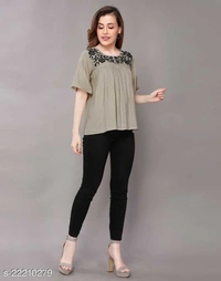 Rayon Women Tops - XL