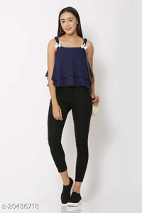 Women Sleeve Less Top - L