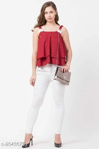Women Sleeve Less Top - L