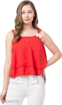 Women Sleeve Less Top - L