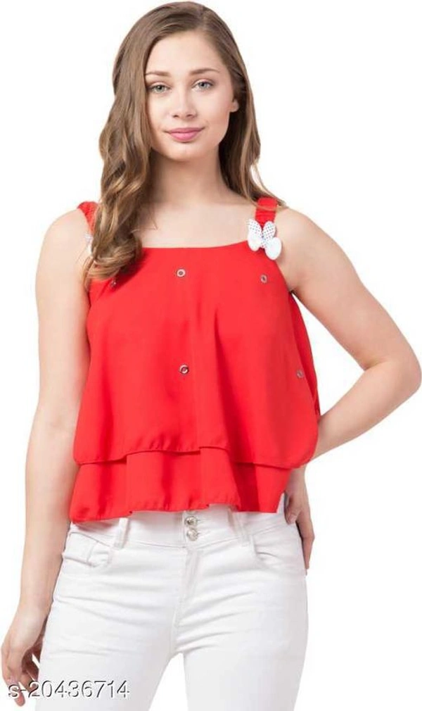 Women Sleeve Less Top - L