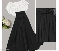 Women Top With Bottom Wear - L