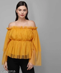 Women Net Tops - L