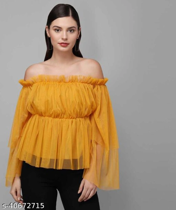 Women Net Tops - L