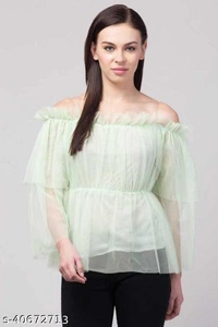 Women Net Tops - L