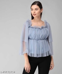 Women Net Tops - M