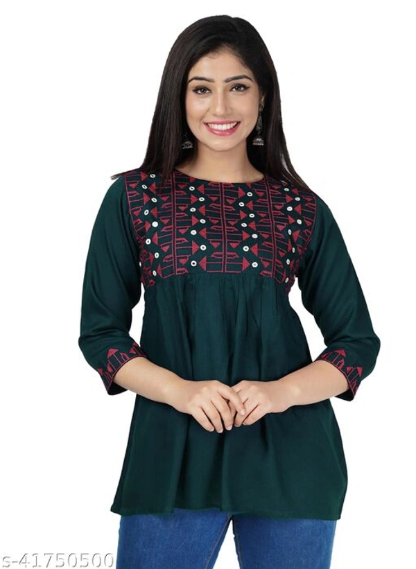 Rayon Women Tops - L