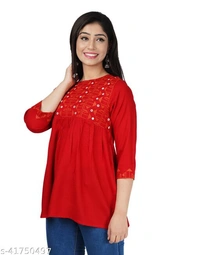 Rayon Women Tops - L