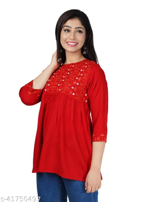 Rayon Women Tops - L