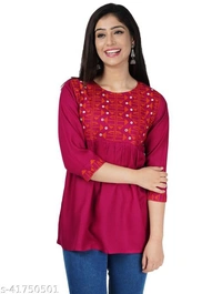 Rayon Women Tops - L