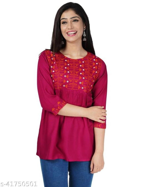 Rayon Women Tops - L
