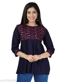 Rayon Women Tops - L