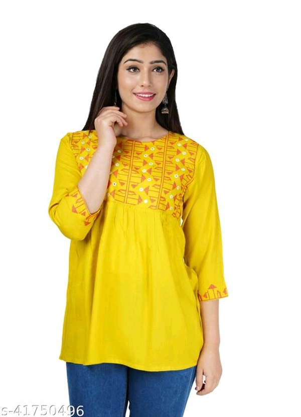 Rayon Women Tops - L