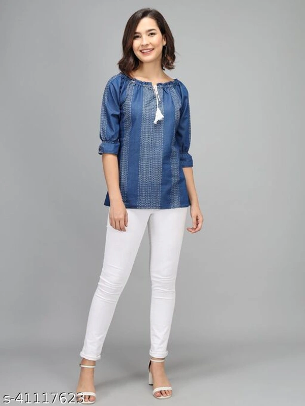 Denim Women Tops - S