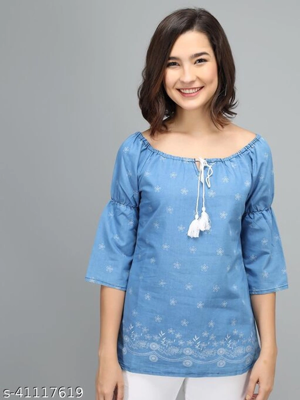 Denim Women Tops - S